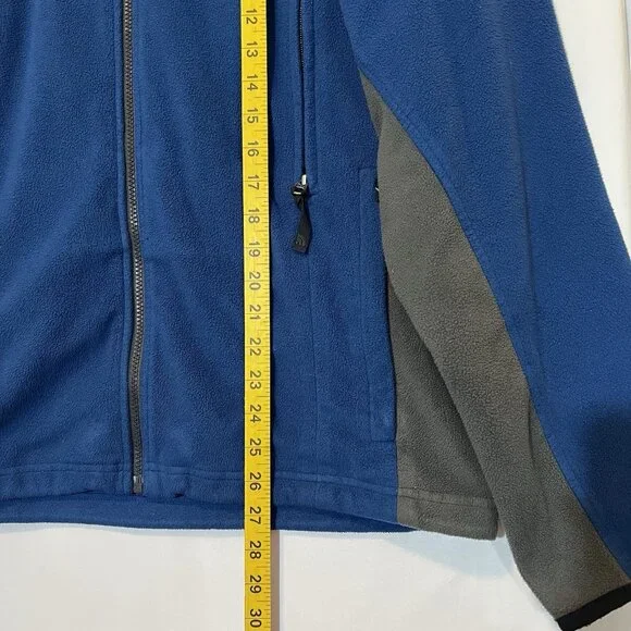 The North Face Jacket Men’s Fleece Medium Size Blue Full Zip Sweater Outdoor - Picture 5 of 11